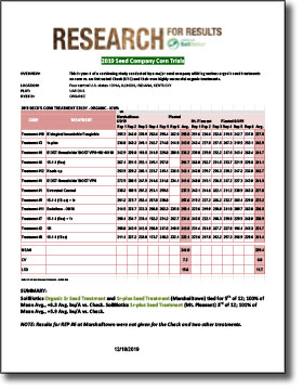 Multi-State Seed Treatment Trials