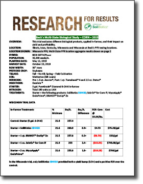 Beck’s Multi-State Biological Study – Corn