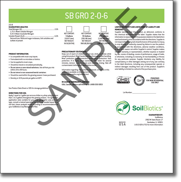 SB GRO 2-0-6
