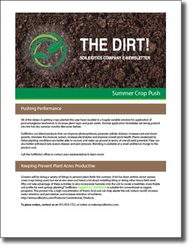 Summer Crop Push 2019 Newsletter