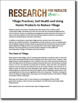 Tillage Soil Health Humic Products